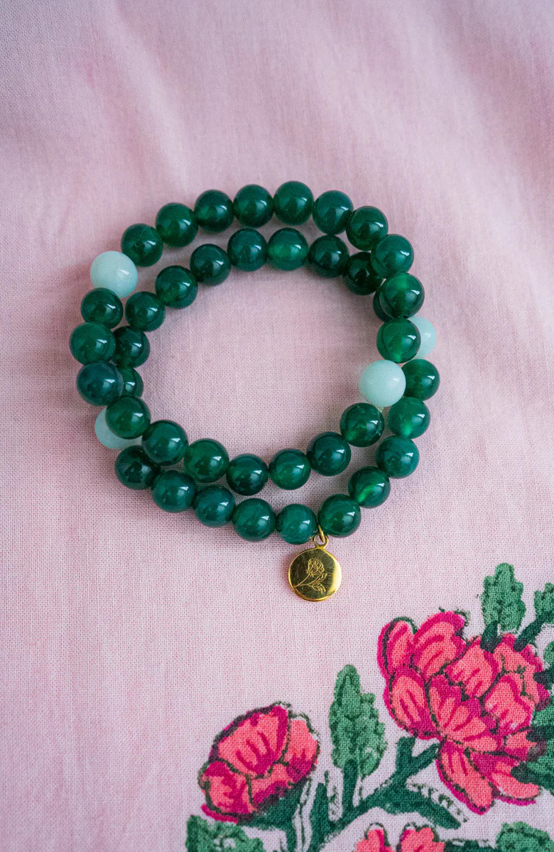 JADE PRECIOUS STONE BRACELET SET | All In The Detail