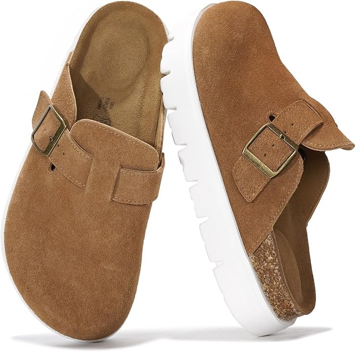 Project Cloud Genuine Leather Clogs for Women - Memory Foam Arch Support Women Footwear Womens Ca... | Amazon (US)