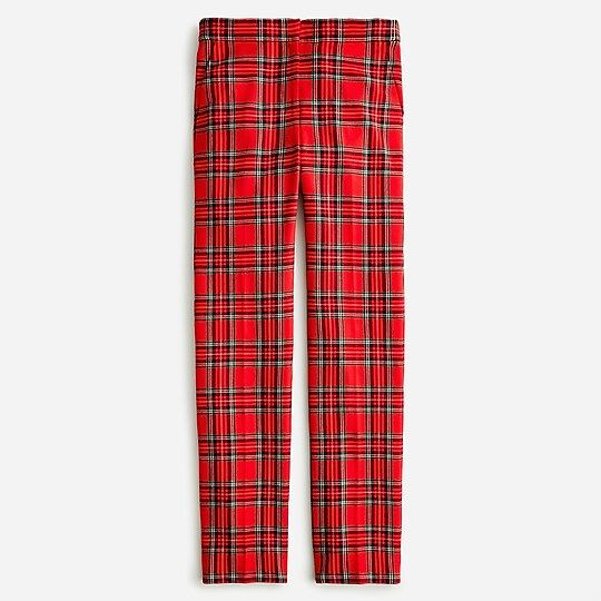 Full-length Kate straight-leg pant in Good Tidings plaid wool | J.Crew US