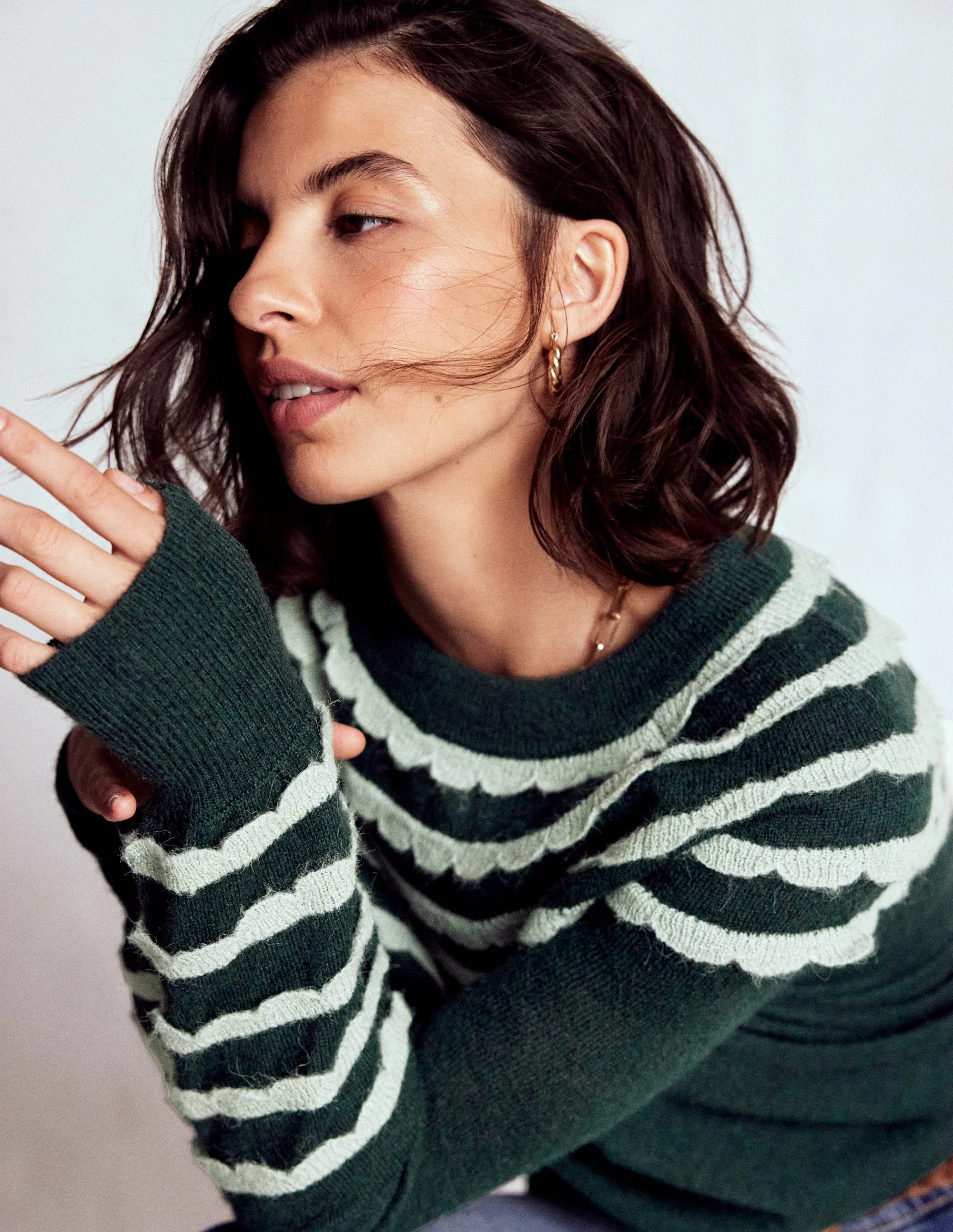 Alice Fluffy Raglan Jumper-Botanical Garden | Boden (US)