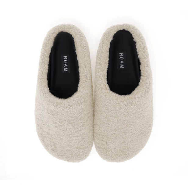 ROAM FUZZY CLOG BONE FAUX SHEARLING | ROAM