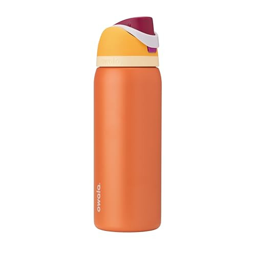 Owala FreeSip Insulated Stainless Steel Water Bottle with Straw for Sports, Travel, and School BPA-Free Sports Water Bottle, 32 oz, Citrus Crush | Amazon (US)