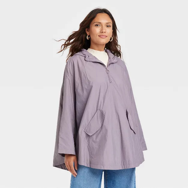 Women's Adaptive Hooded Rain Coat - A New Day™ | Target