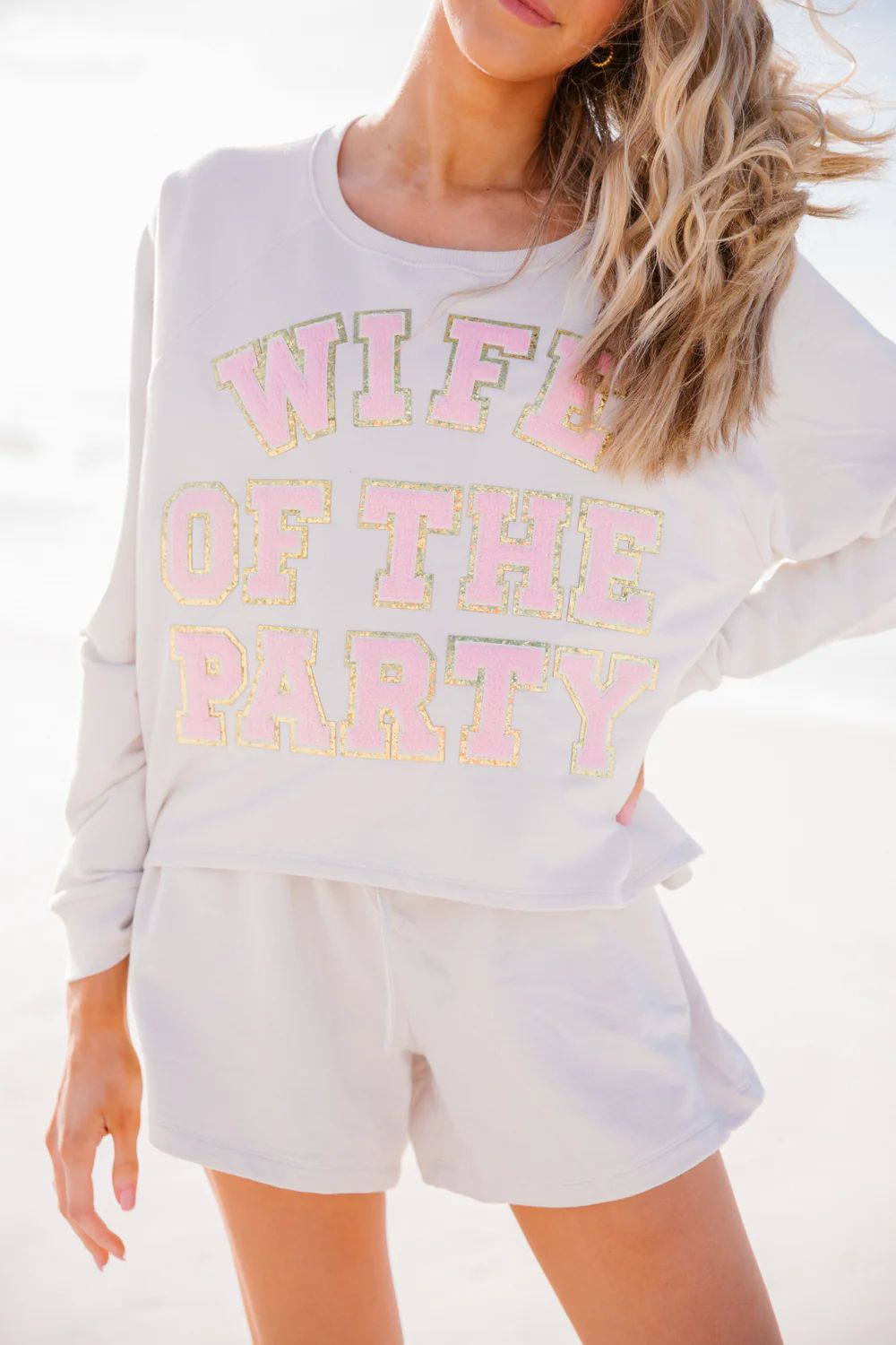 WIFE OF THE PARTY WHITE LOUNGE SET | Judith March