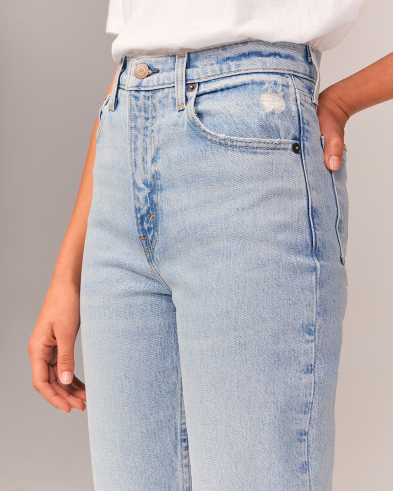 Women's Ultra High Rise 90s Straight Jean | Women's Bottoms | Abercrombie.com | Abercrombie & Fitch (US)