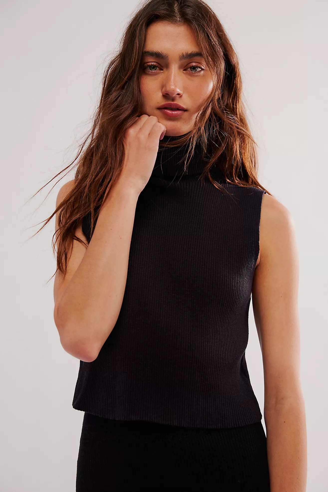 Sleeveless Rib Turtleneck | Free People (Global - UK&FR Excluded)
