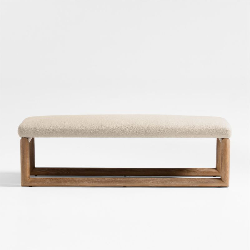 Palermo 60" Upholstered Bench | Crate & Barrel | Crate & Barrel