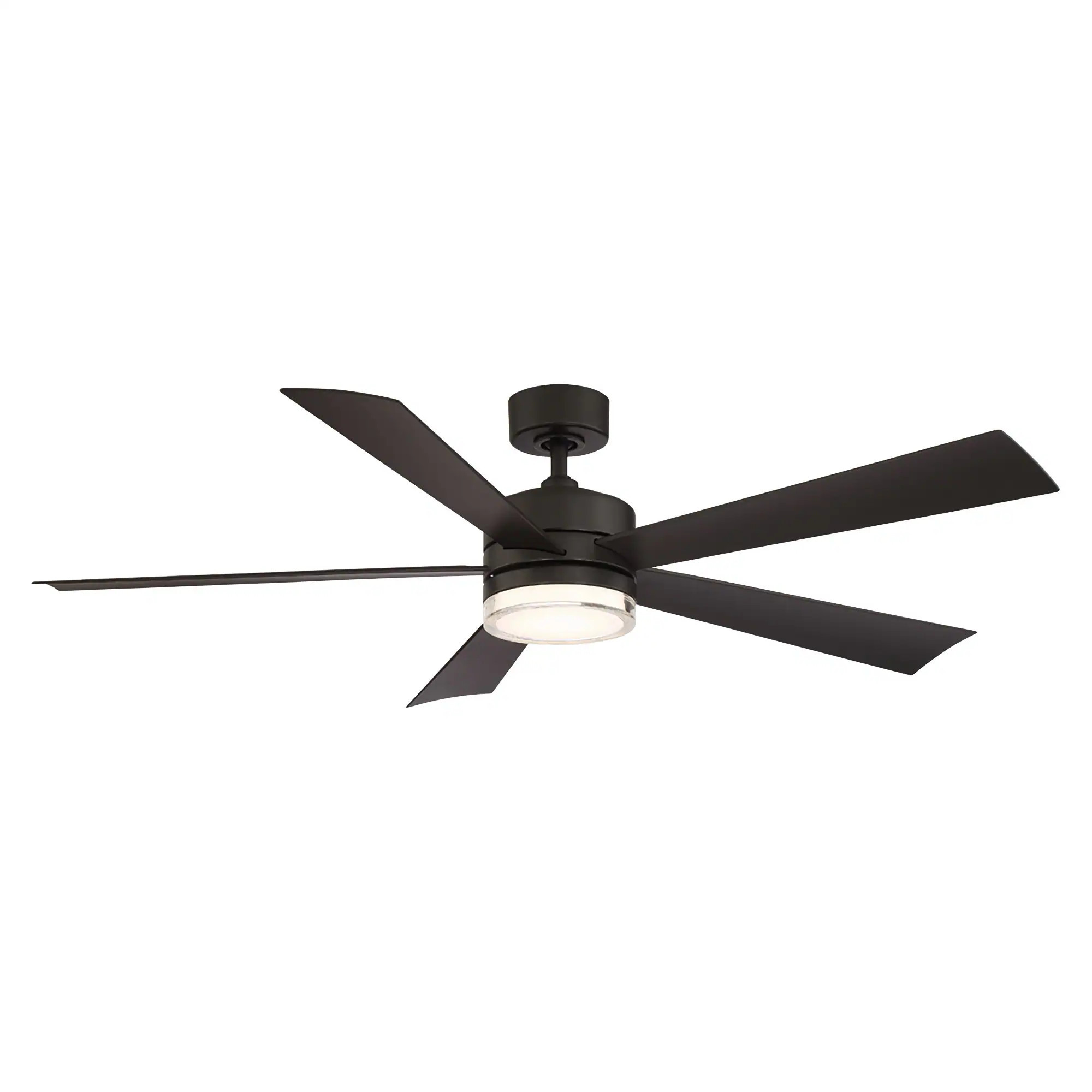 Modern Forms Wynd 60-in Bronze LED Uncovered Outdoor Ceiling Fan With Light and Remote Control Included one_size | FR-W1801-60L-BZ | Lowe's