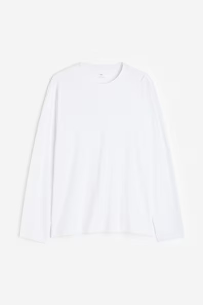 H & M - Regular Fit Jersey Shirt - White | H&M (US + CA)