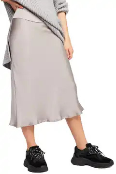 Normani Bias Cut Satin Skirt | Nordstrom