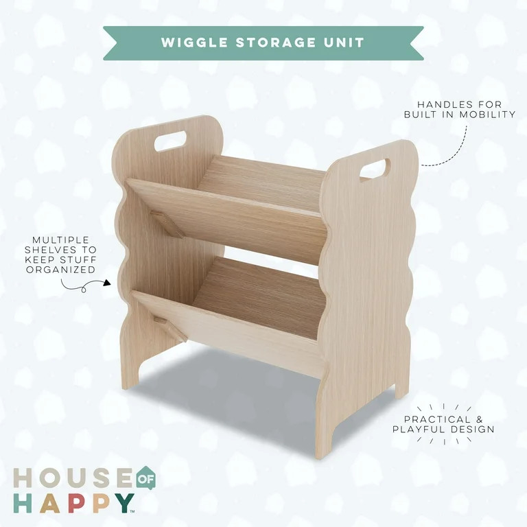 House of Happy Wiggle Storage Unit, Natural | Walmart (US)