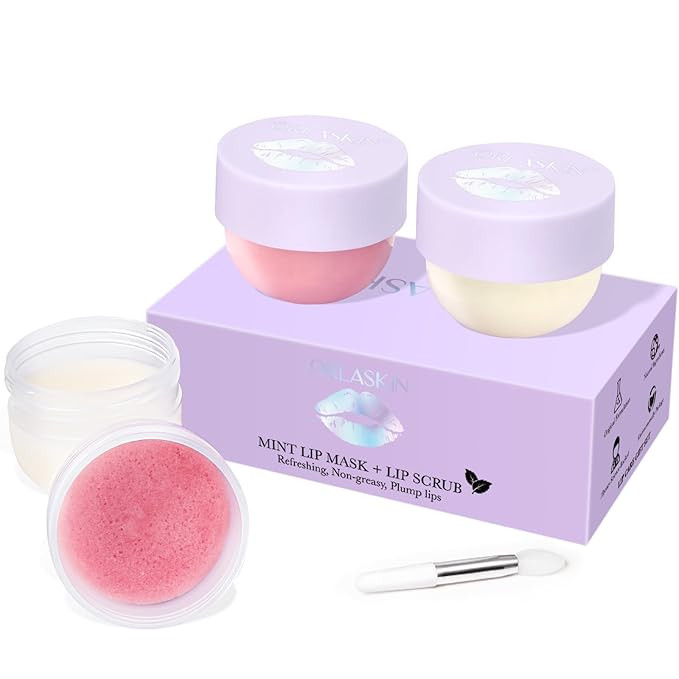 Lip Mask & Lip Scrubber Exfoliator Lip Sleeping Mask Overnight for Dark Lips to Lighten Moisturiz... | Amazon (US)