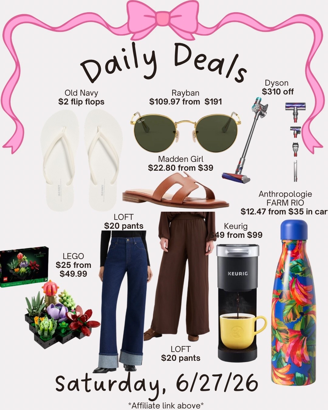 Daily deals

#LTKSaleAlert #LTKMidsize #LTKSeasonal
