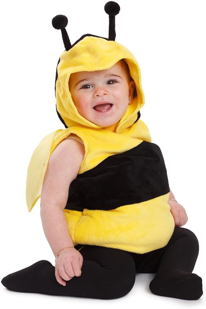 Dress Up America Bee Costume - Baby Fuzzy Bumblebee Costume - Halloween Outfit for Toddlers | Amazon (US)