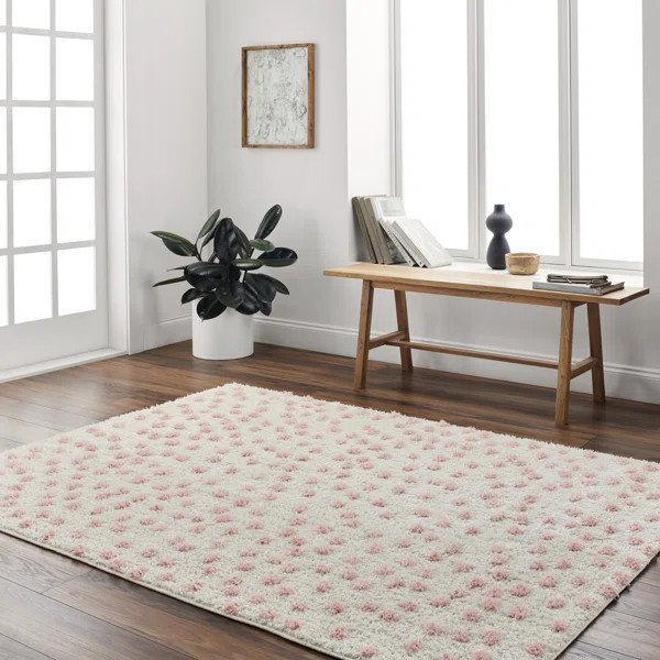 Harrisonburg Shag/Pink Area Rug | Wayfair North America