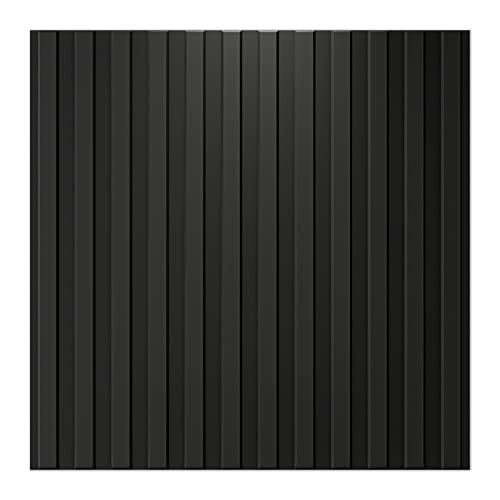 Art3d Slat Wall Panel, 3D Fluted Textured Panel 12-Tile 19.7 x 19.7in. - Black | Amazon (US)