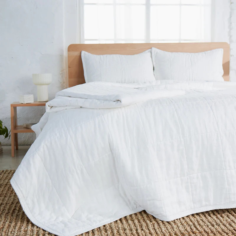 Natural Linen Quilt | Avocado Mattress