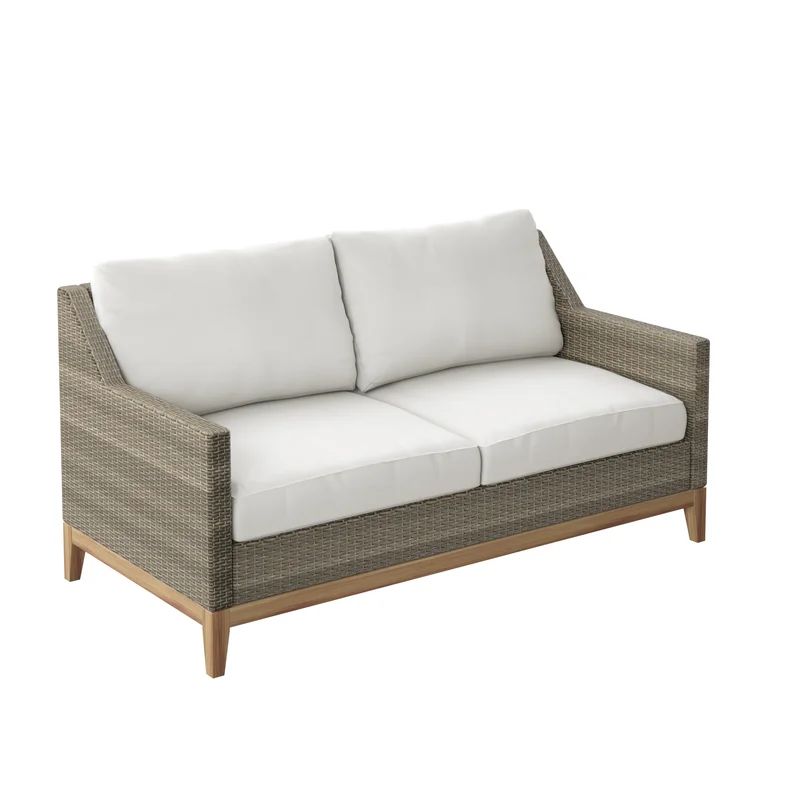 Guilford 60.75'' Wide Outdoor Loveseat with Cushions | Wayfair North America