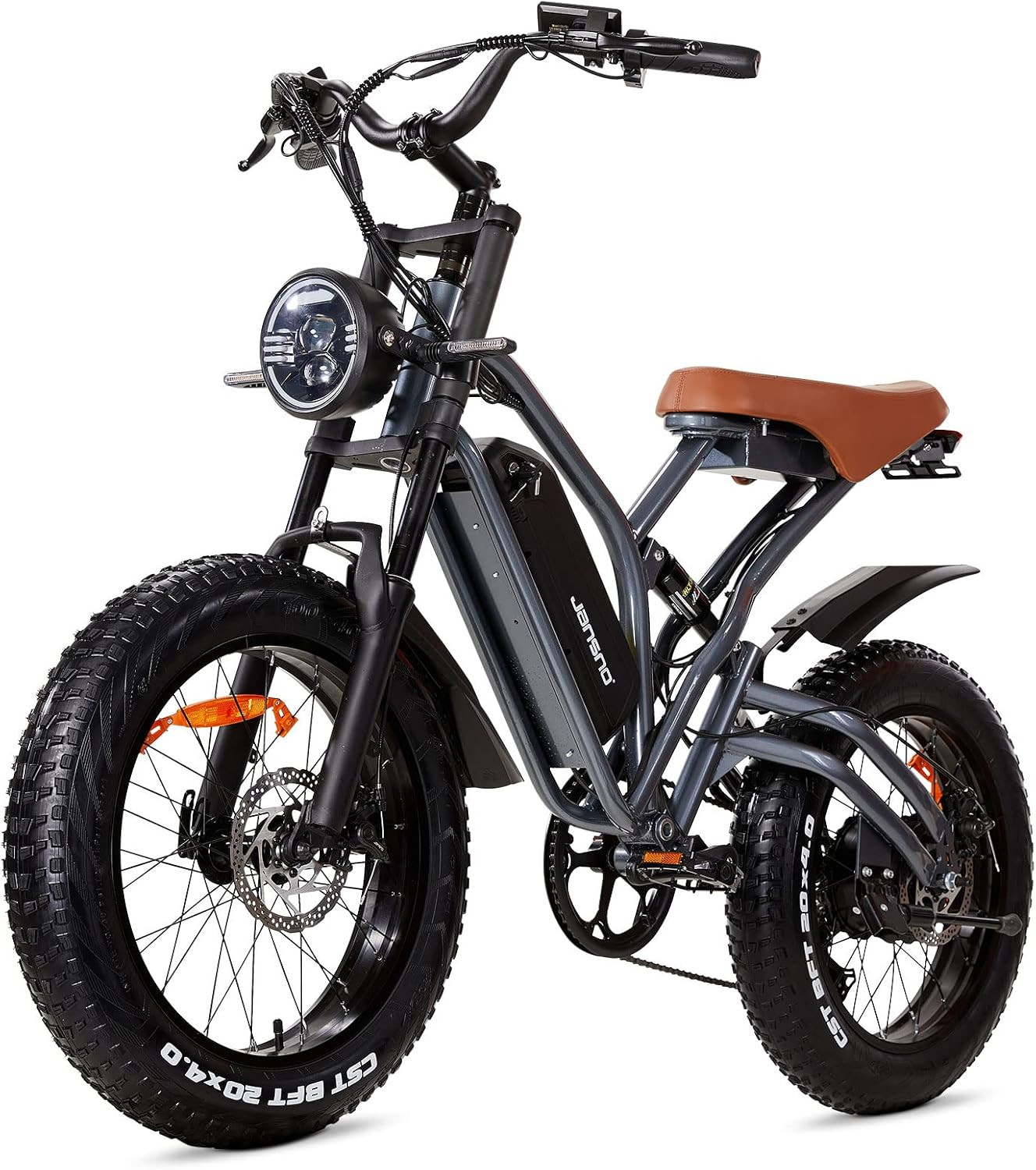 JANSNO Electric Bike 20" x 4.0 Electric Bike for Adults with 750W Brushless Motor, 48V 14Ah Remov... | Amazon (US)