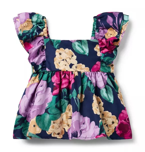 Floral Ruffle Sleeve Top | Janie and Jack