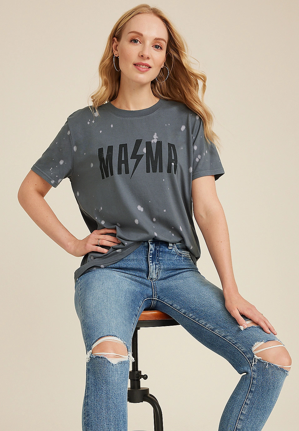 Mama Oversized Fit Graphic Tee | Maurices