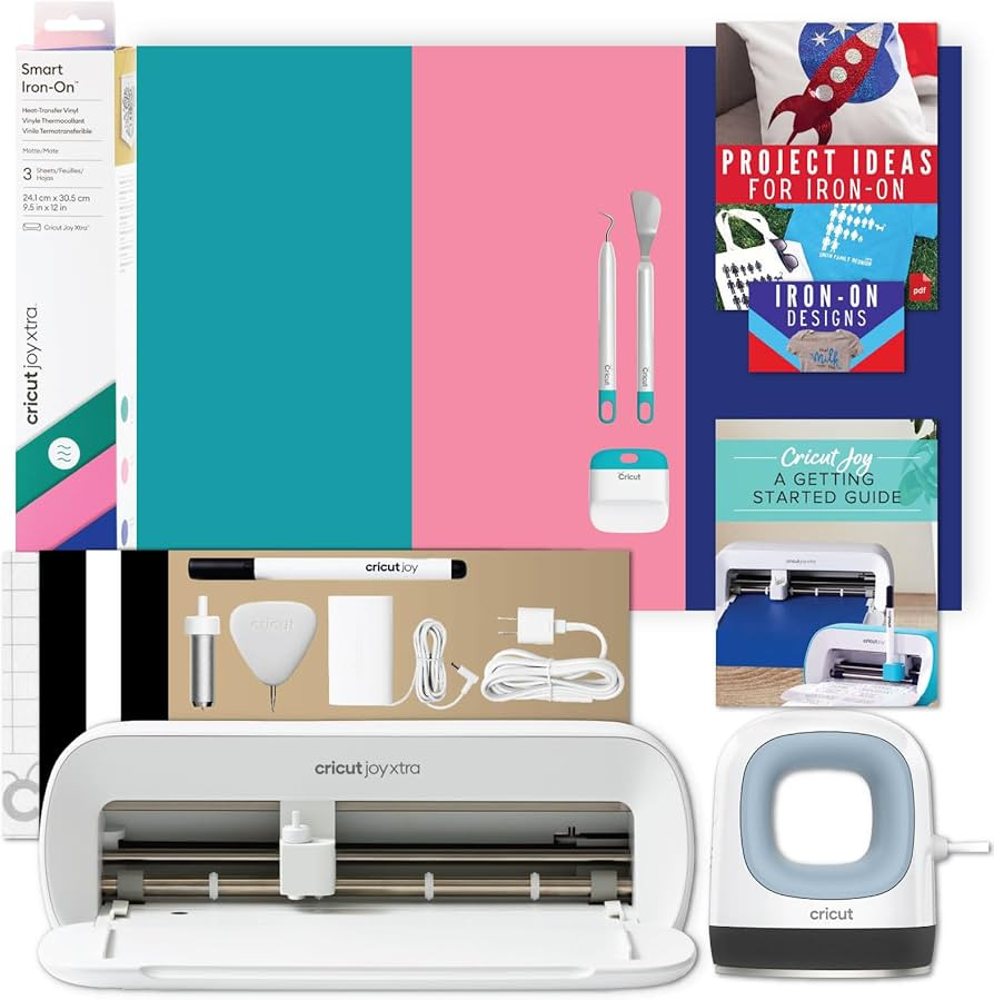 Cricut Joy Xtra and EasyPress Mini with Iron-On Vinyl Sampler Pack and Tool Kit Bundle - Cutting ... | Amazon (US)