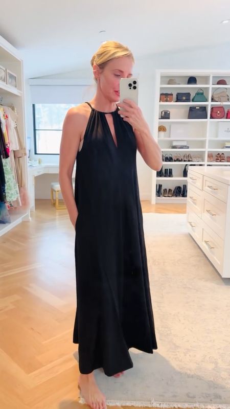 This beautiful black halter dress from ME+EM is sophisticated, simple, and SO comfortable. It is a dress you will want to wear again and again and again this spring and summer… on a beach vacation, by the pool, out to dinner, to any party, and even running errands with sneakers or flats…it’s that versatile! Oh, and I almost buried the lead… It has pockets! Fit is true to size. 

~Erin xo

#LTKtravel #LTKSeasonal