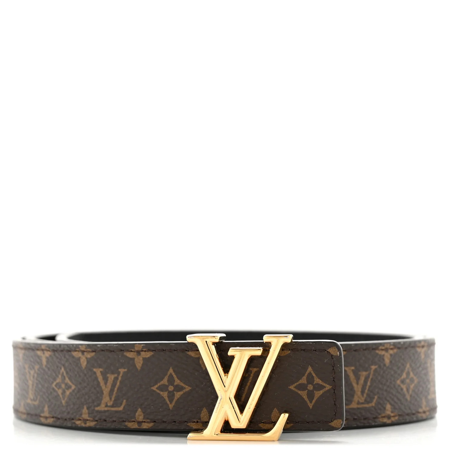Louis Vuitton Calfskin Monogram 25mm LV Iconic Reversible Belt 85 34 Black 1844881 | FASHIONPHILE (US)
