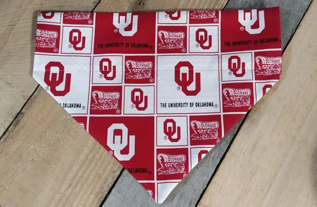 University of Oklahoma Dog Bandana Sooners Dog Bandana - Etsy | Etsy (US)