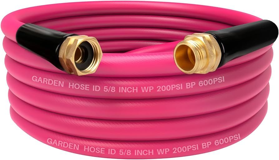 WELLUCK Water Hose Leak-proof 5/8"x25ft Garden Hose Flexible Anti-Kink with Male to Female Heavy ... | Amazon (US)