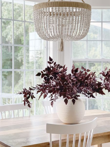 Fall decor ready! This beaded chandelier is gorgeous and this vase is a look for less! Those chairs are on sale two for $150. Also, they’re incredible with kids and very easy to care for!



#LTKhome #LTKsalealert #LTKSeasonal
