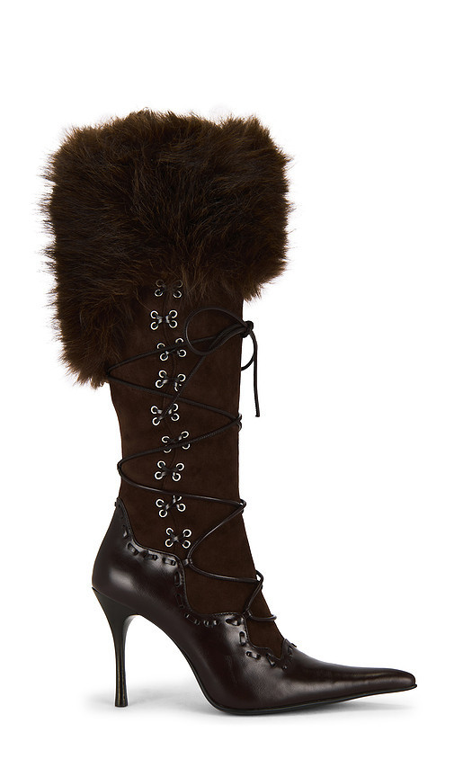 Jeffrey Campbell Verbier-F Boot in Chocolate. Size 7.5. Also in 10, 6, 6.5, 8, 9, 9.5. | Revolve Clothing (Global)