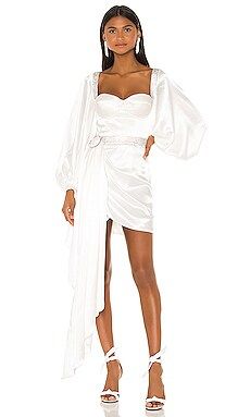 Bronx and Banco Lana Bridal Mini Dress in White from Revolve.com | Revolve Clothing (Global)
