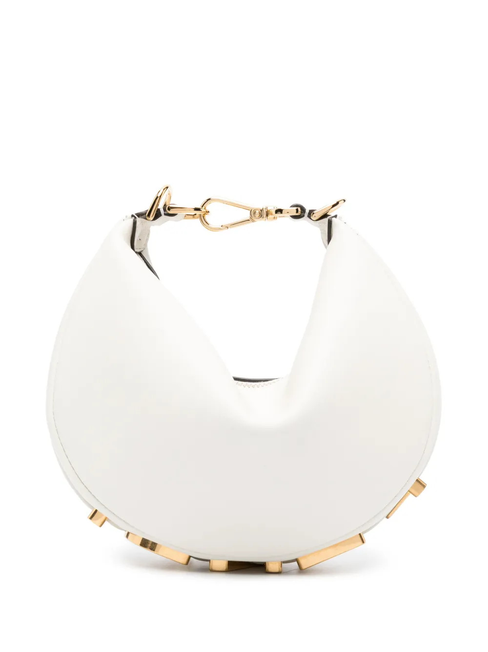 FENDI Small Fendigraphy Leather Shoulder Bag | White | FARFETCH CA | Farfetch Global