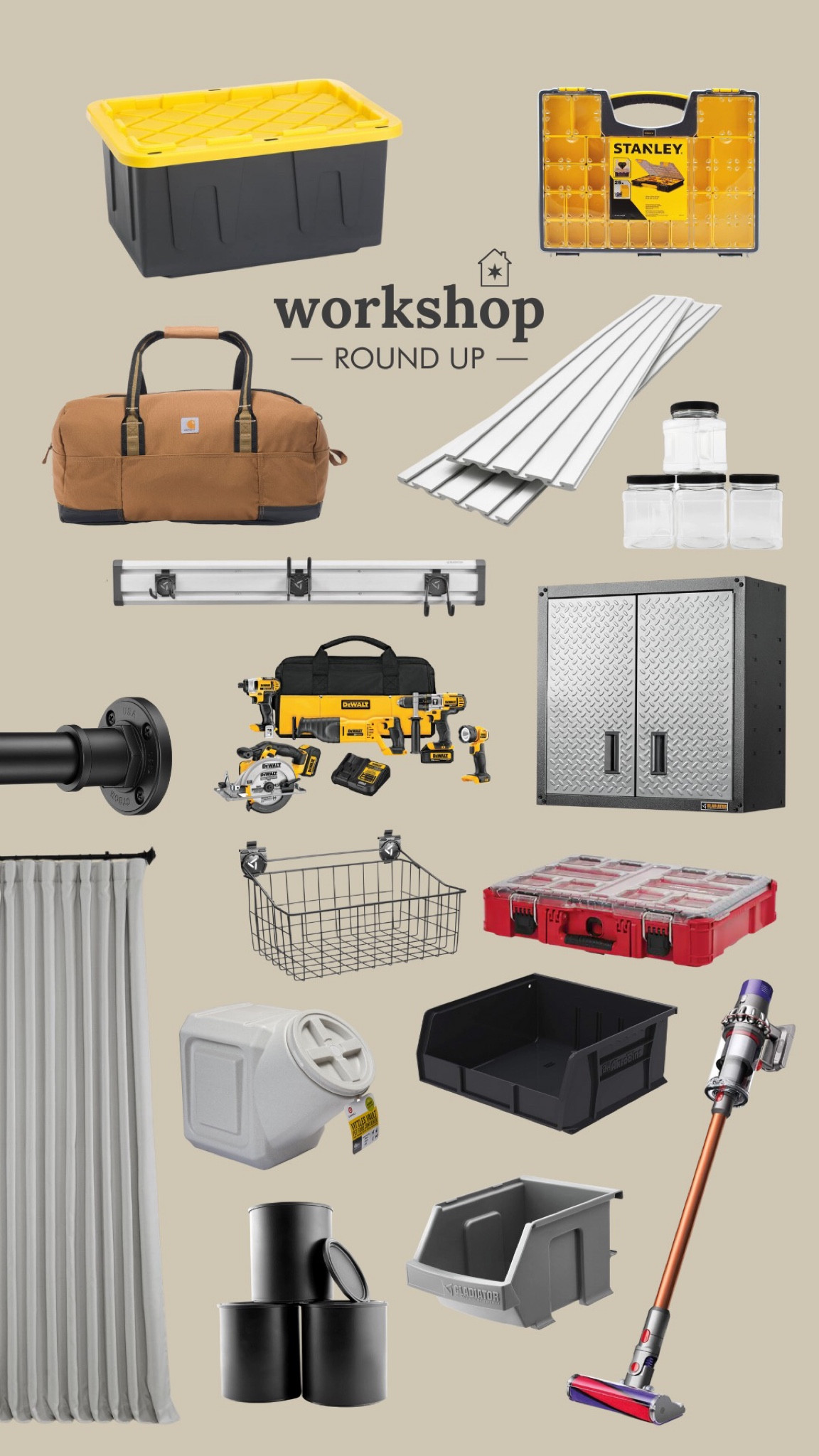 Let’s get organized! Workshop edition. These are all the items that keep our home workshop looking and working it’s best!

#LTKhome