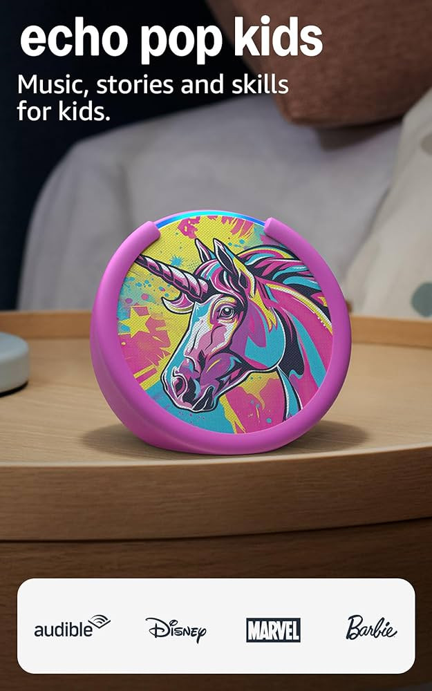 Amazon Echo Pop Kids (newest model), Designed for kids, with Alexa+ Early Access, parental contro... | Amazon (US)