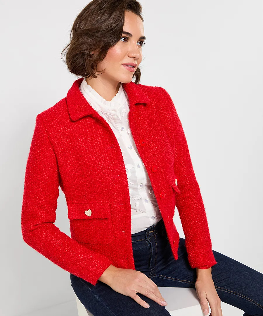 All Heart Boucle Jacket | Joe Browns