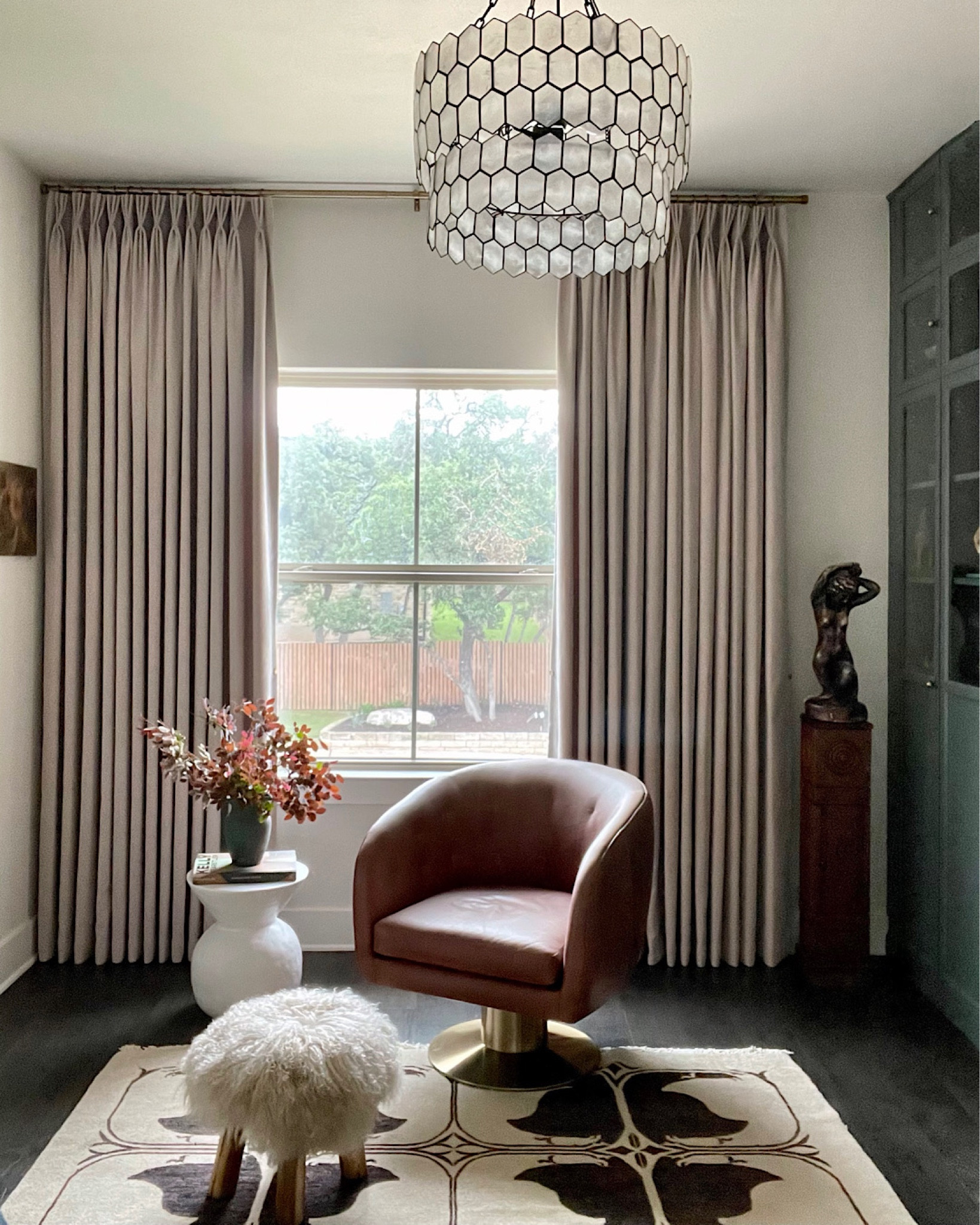 Custom curtains add so much to this space. Link to the exact curtains I used!