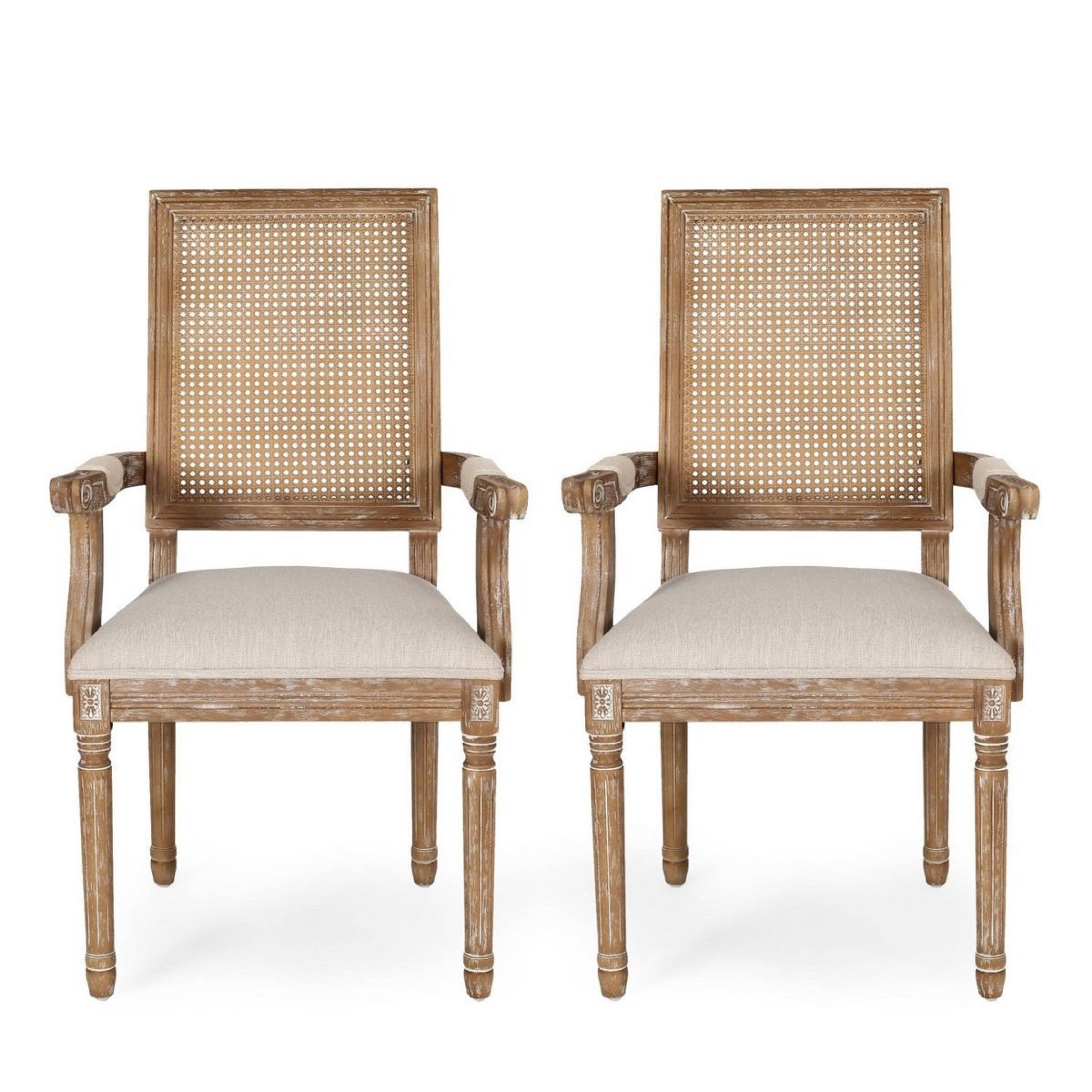 French inspired dining room chairs furniture cane backed neutral color antique look sale price hot item target find desk chair 

#LTKSale #LTKhome #LTKHoliday