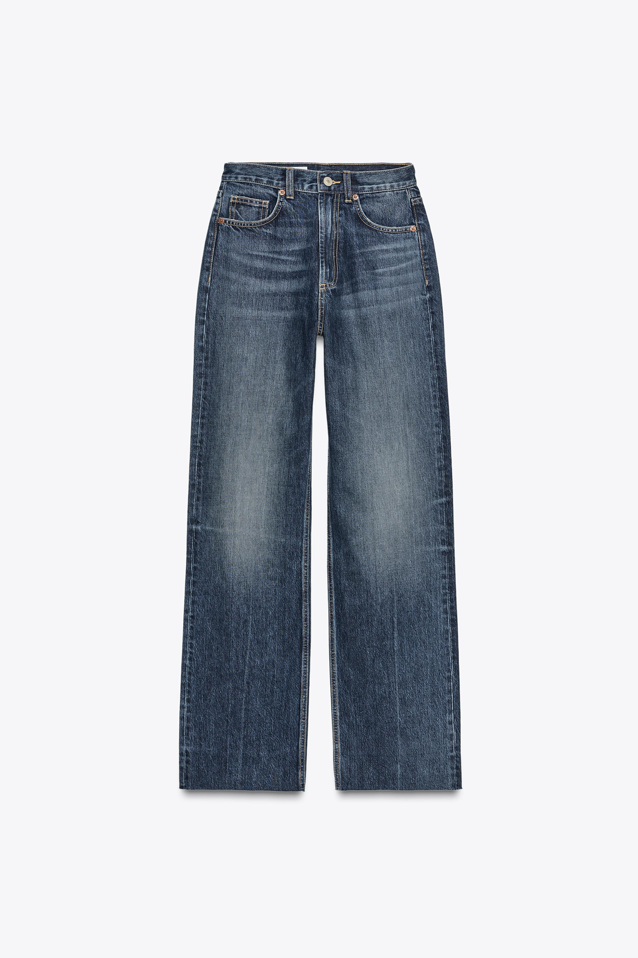 TRF HIGH WAIST WIDE LEG FULL LENGTH JEANS | Zara US