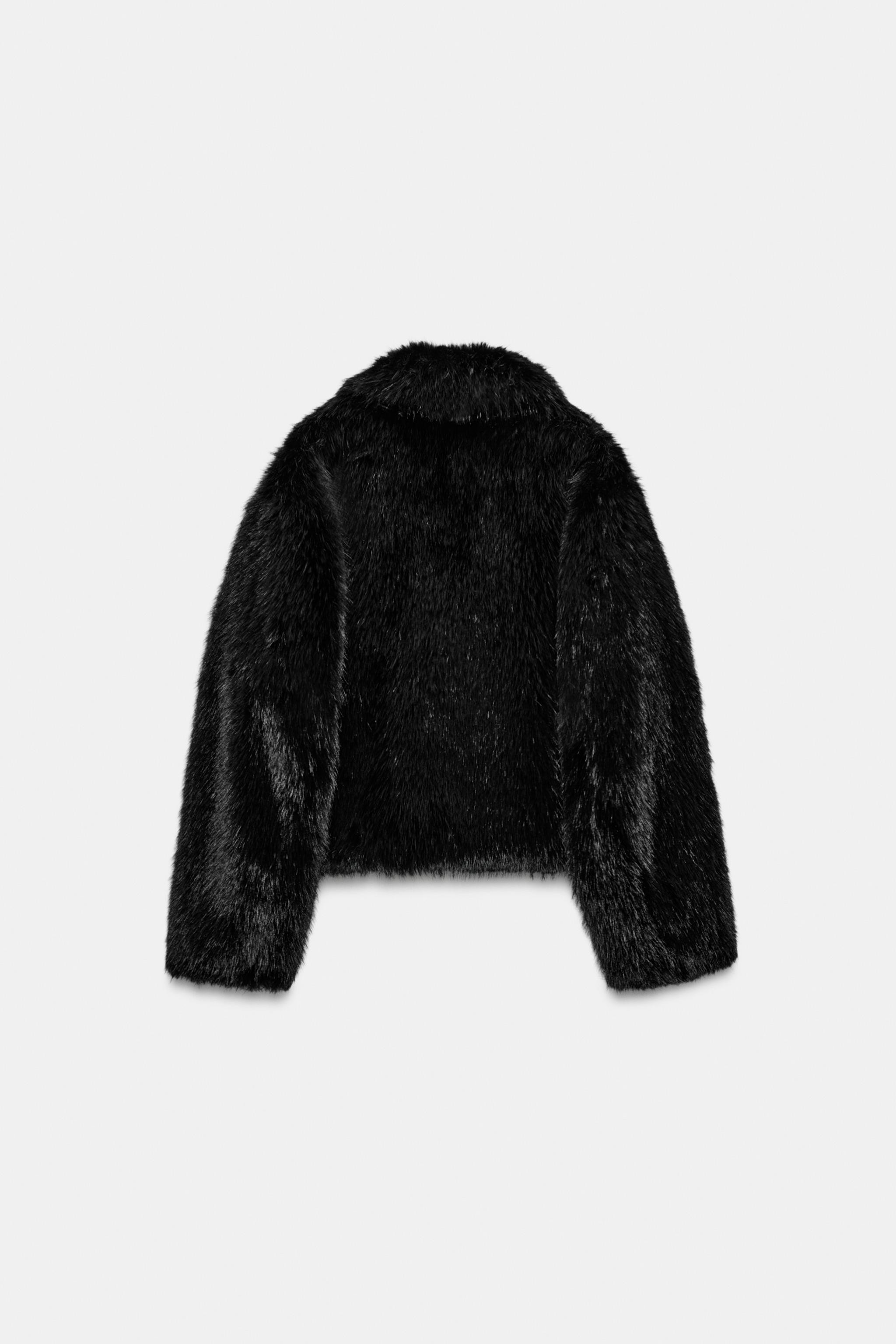 SHORT FAUX FUR COAT | Zara US