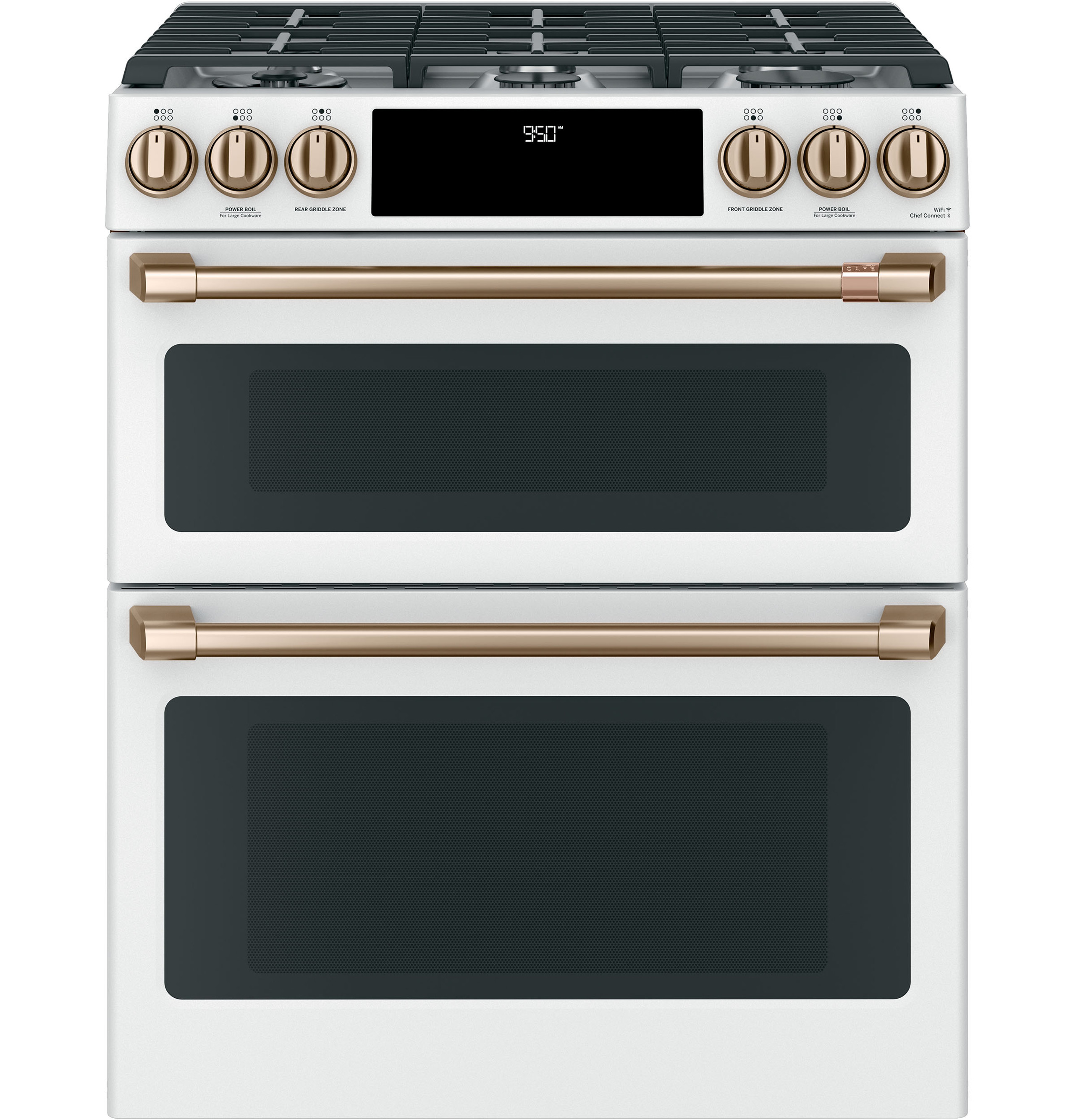 CAFÉ™ 30" Smart Slide-In, Front-Control, Dual-Fuel, Double-Oven Range with Convection | Cafe Appliances (US)