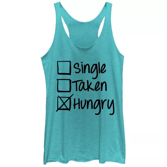 Women's Lost Gods Valentine's Day Hungry Status Racerback Tank Top | Target