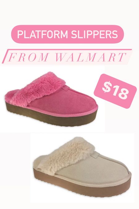 Walmart platform slippers 

#LTKunder50 #LTKshoecrush