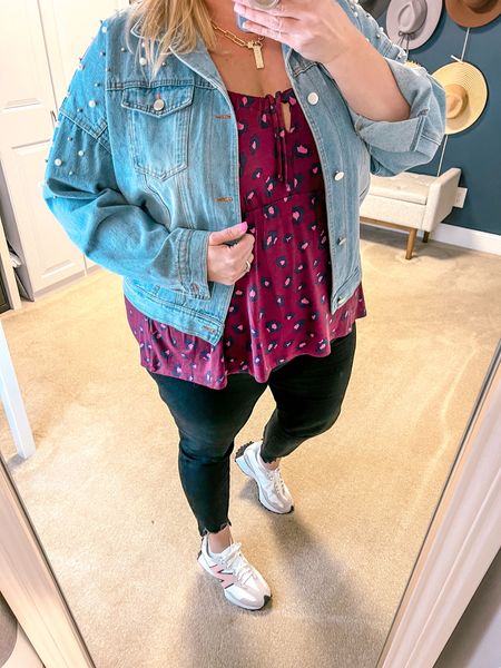 Spring jeans outfit 

#LTKplussize #LTKover40 #LTKstyletip