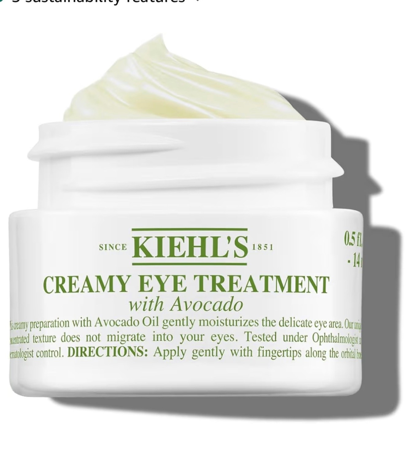 Kiehl's Avocado Eye Treatment, Under Eye Cream for Puffiness and Dark Circles, with Caffeine to Correct Bags, 99% Naturally Derived Non-Toxic Formula

#LTKdayinmylife #LTKmomlife #LTKBeauty