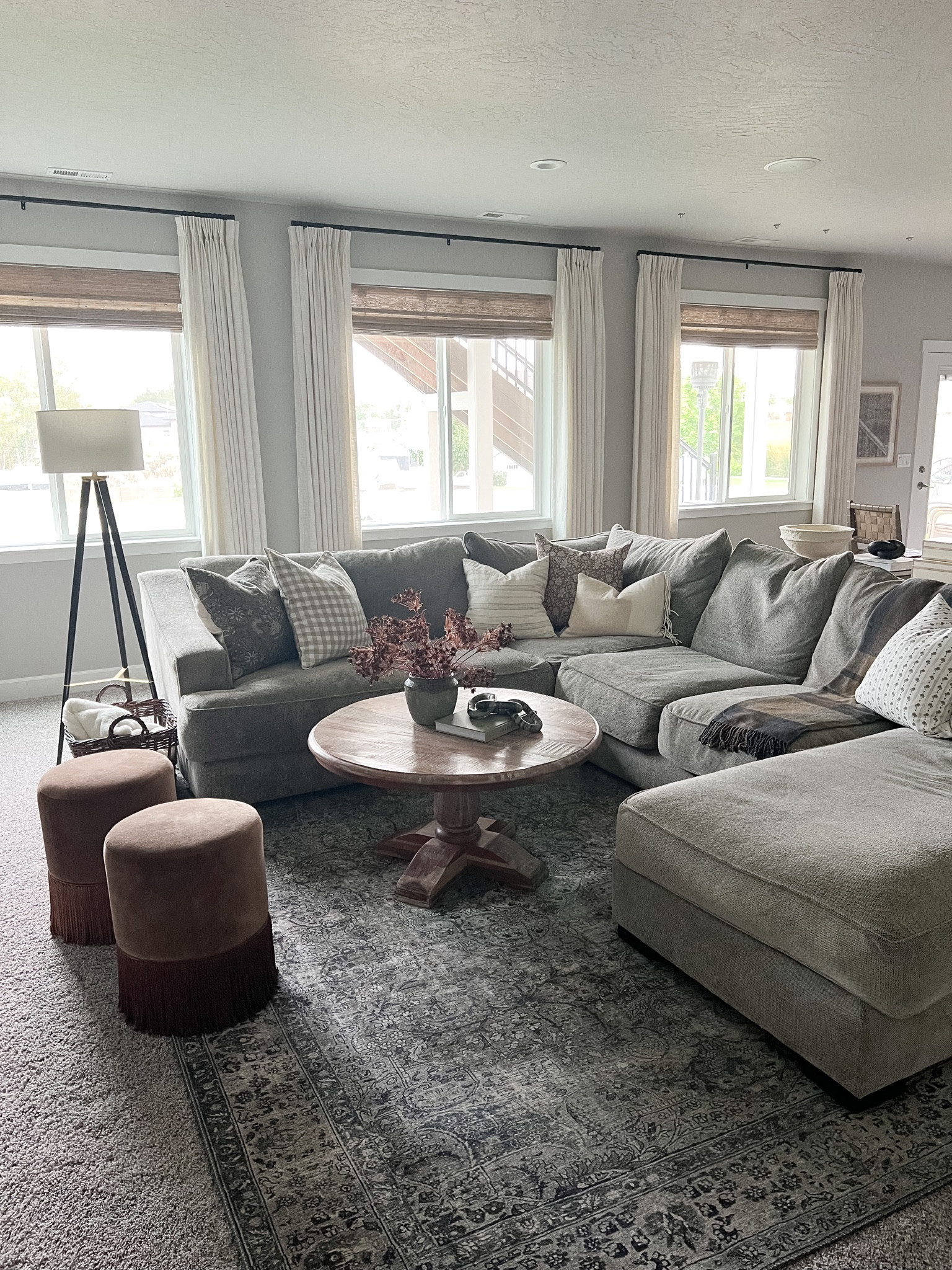 Basement refresh with my new curtains from Curtarra! Use my code “Cindy10”for 10% off! I have the Lesley in the ivory color, triple pinch pleat. Love! 

#LTKsalealert #LTKstyletip #LTKhome