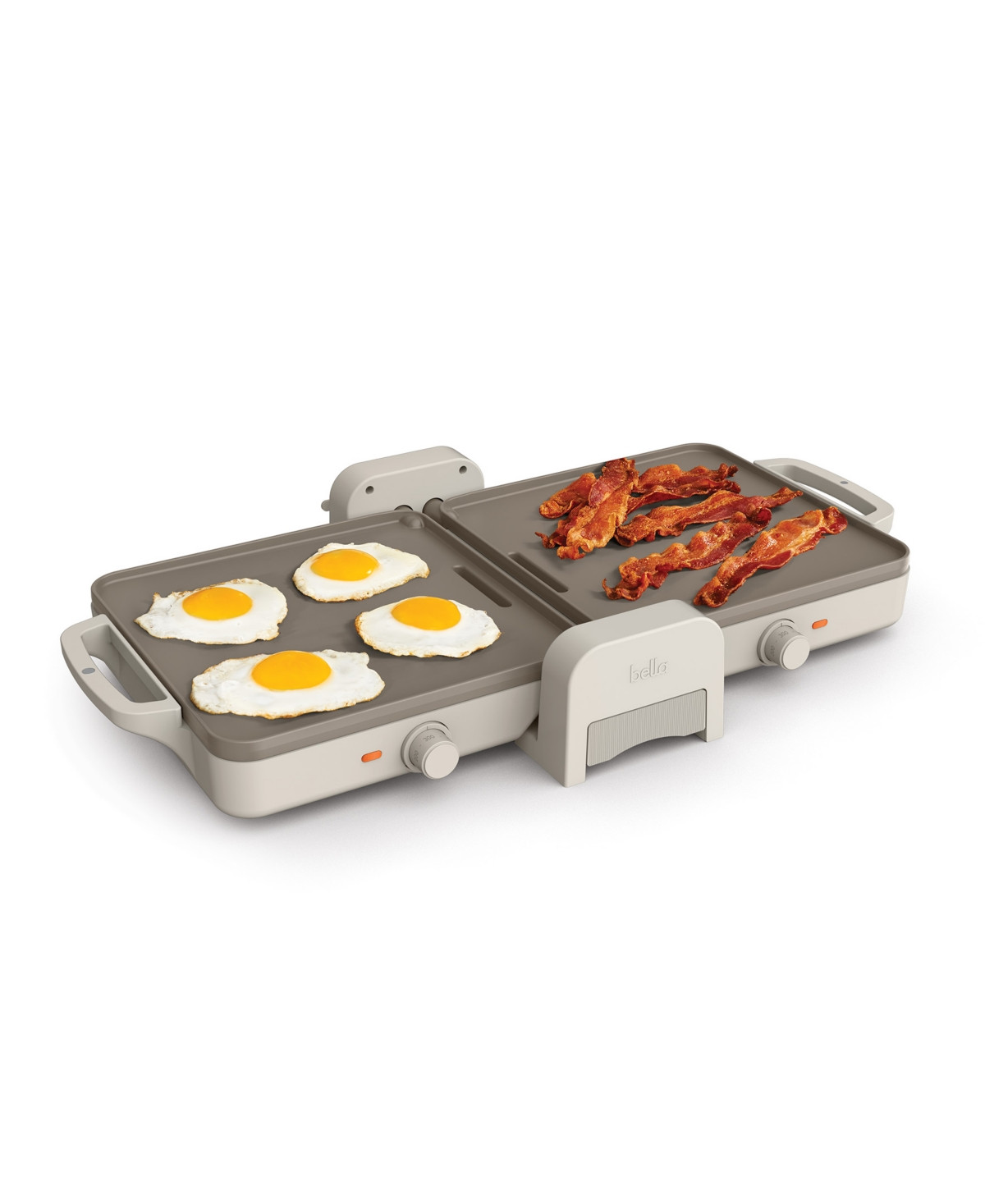 bella Fold & Store Dual Temp Griddle - Oatmilk | Macy's