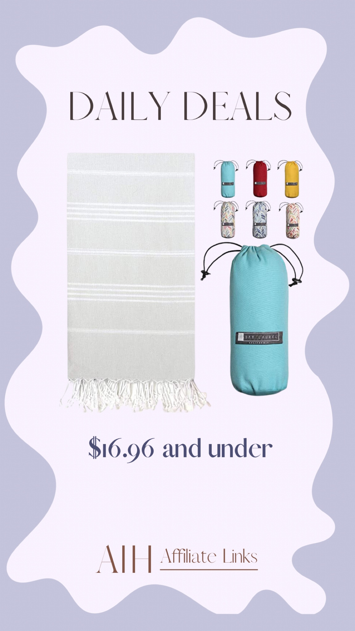 Amazon sale alert! 

Turkish beach towel with travel bag, summer essentials 

#LTKFind #LTKunder50 #LTKSeasonal