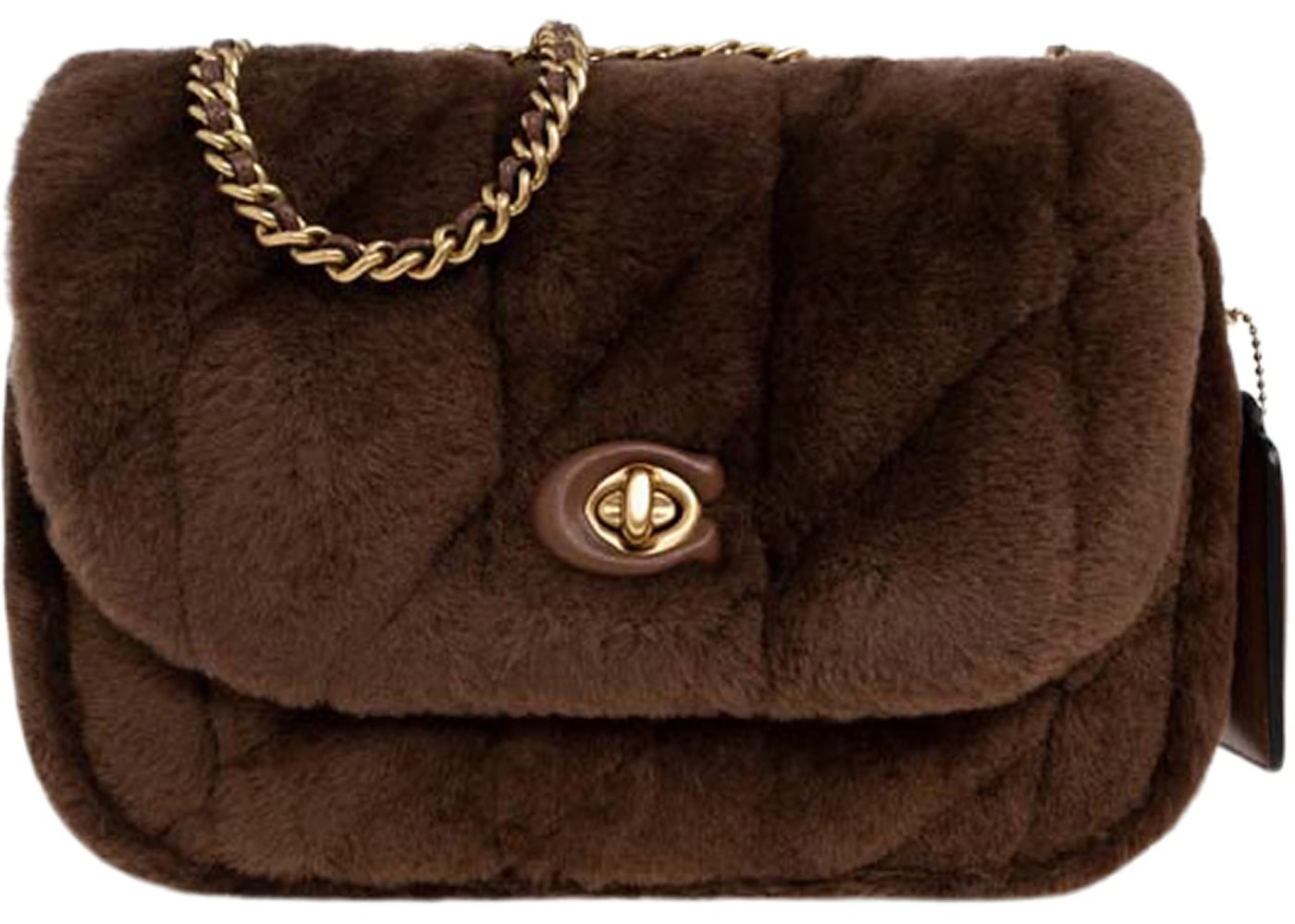 Coach Shoulder Bag in Shearling with Quilting Pillow MadisonBrown | StockX